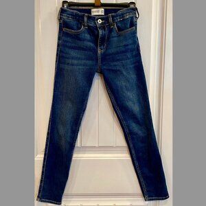 Abercrombie Kids High Rise Super Skinny Girls 11/12 Regular Medium Wash